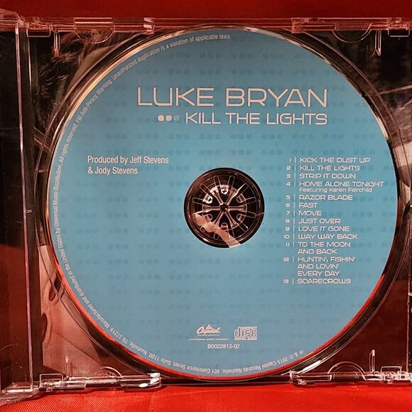 Luke Bryan – Kill The Lights (2015) Previously Owned CD - Picture 3 of 4